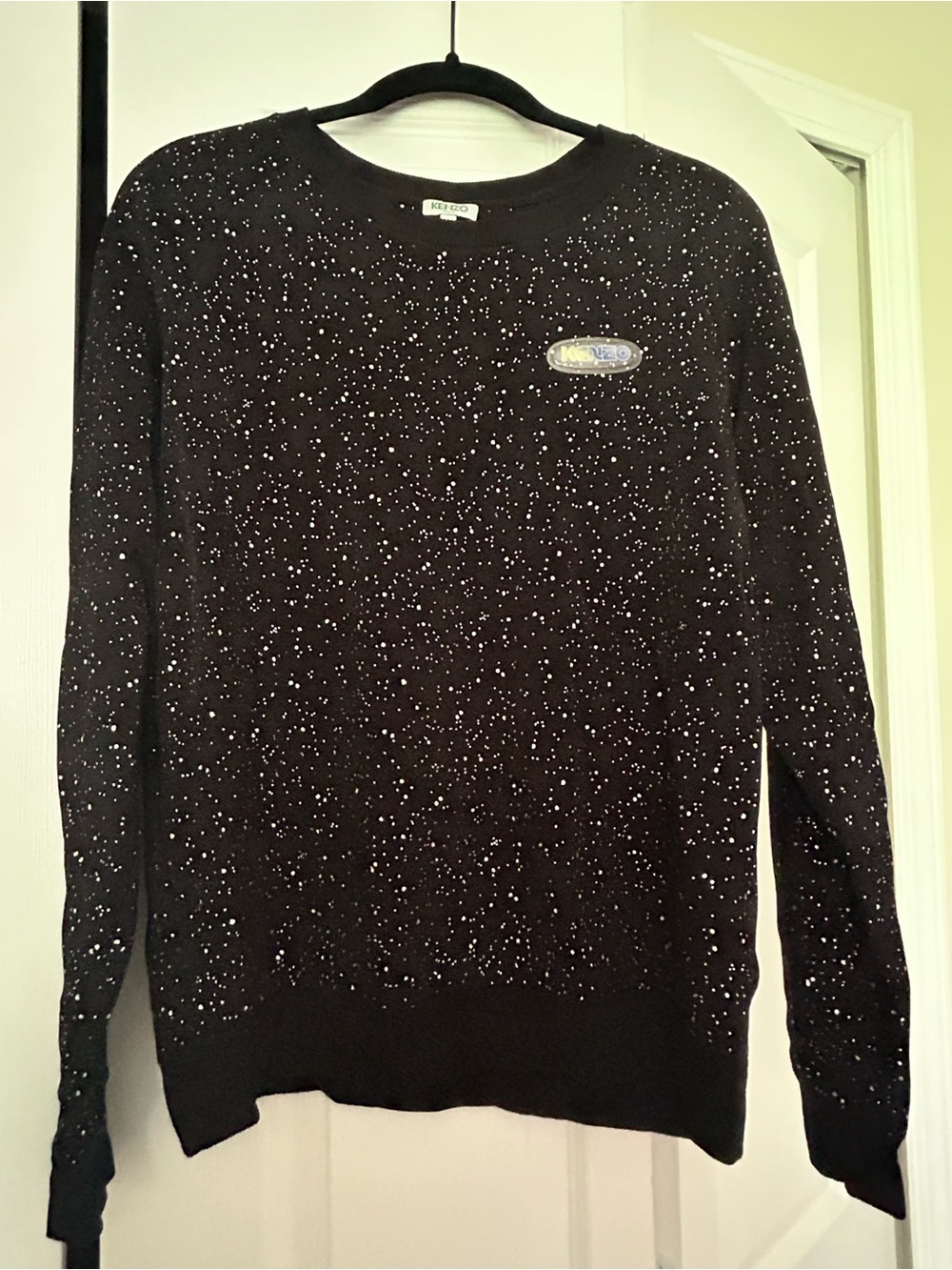 Kenzo Black Sparkle Crewneck Sweatshirt